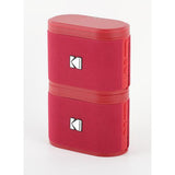 Wholesale-Kodak Dual SoundBrix Magnetic Speakers (Pack of 2) - Red-Speaker-Electro Vision Inc