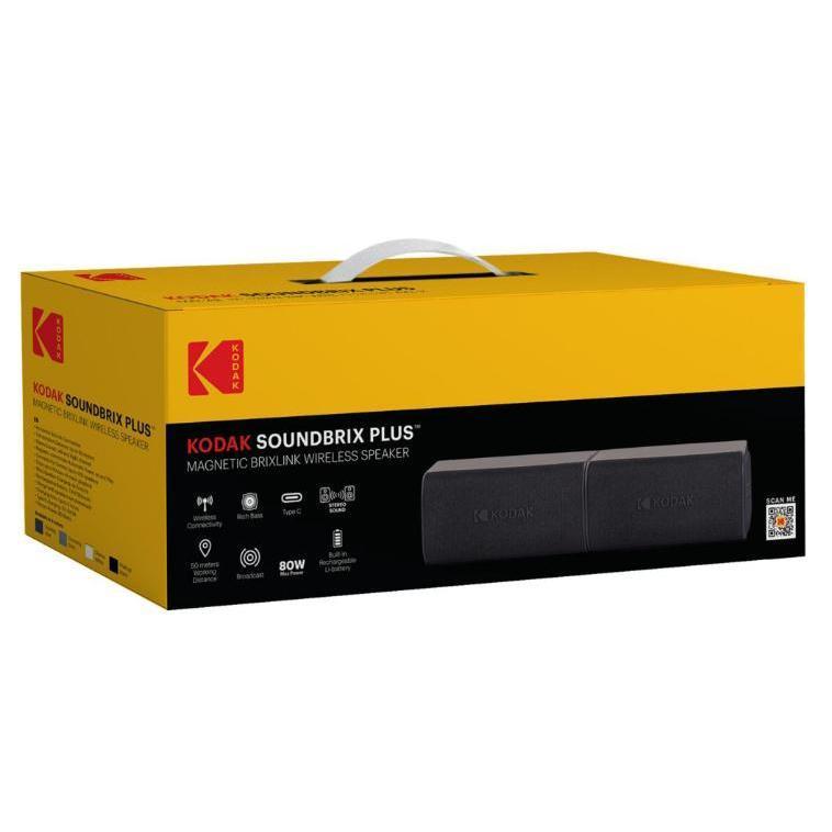 Wholesale-Kodak SoundBrix Magnetic Speakers Plus (Set of 2) - Black-Speaker-Electro Vision Inc