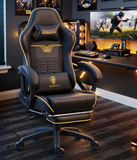 Dowinx LS-66D87B-02 Gaming Chair Big and Tall for E-Sport Gamers, Ergonomic Game Chair with Footrest & Headrest for Gaming Rooms