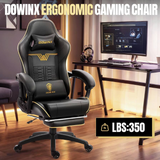 Dowinx LS-66D87B-02 Gaming Chair Big and Tall for E-Sport Gamers, Ergonomic Game Chair with Footrest & Headrest for Gaming Rooms