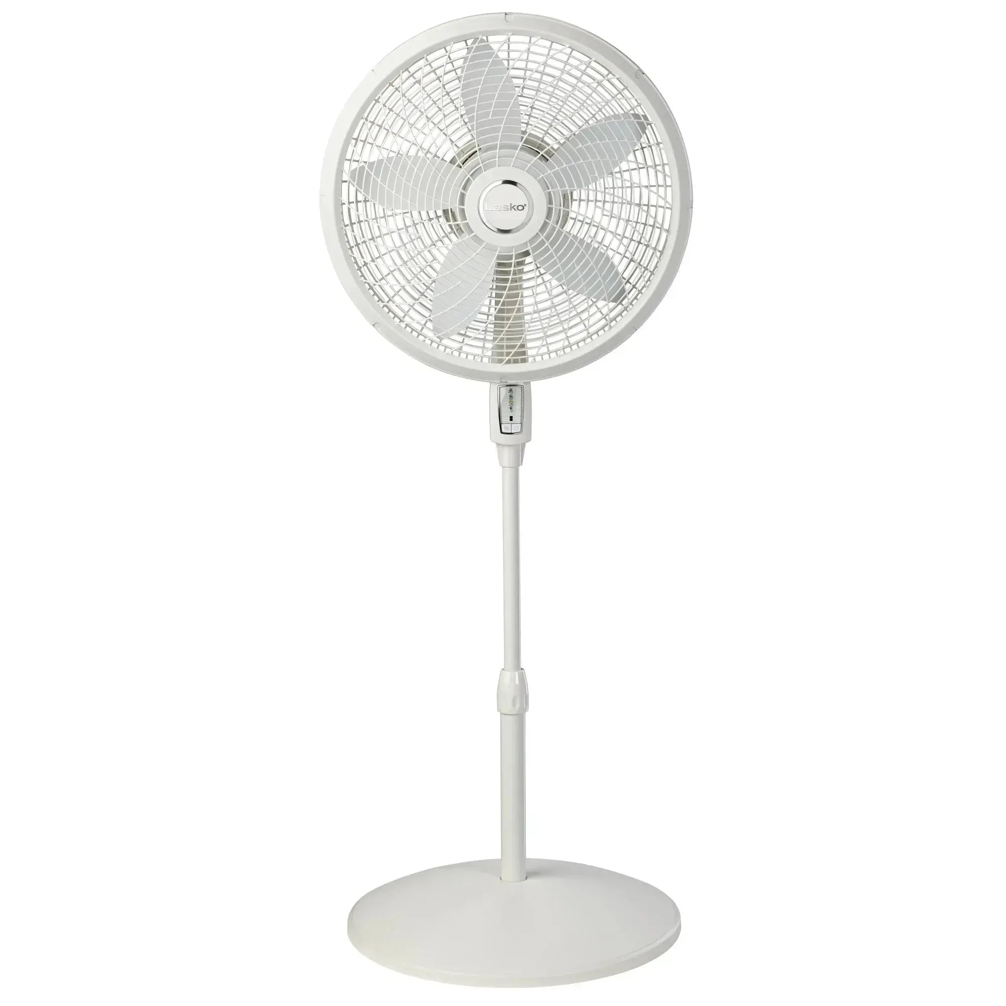 Wholesale-LASKO S18355 Pedestal w/ Remote, 4 speed, 18" - White-Pedestal Fan-Electro Vision Inc