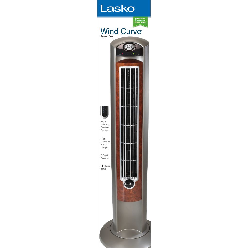 Wholesale-LASKO T42954 42" TOWER FAN /REMOTE-Fans-Electro Vision Inc