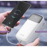 Wholesale-LDNIO PQ50 Portable 50000mAh High Capacity Mobile Power Bank, Built in Cables Type-Cand Lightning-Electro Vision Inc