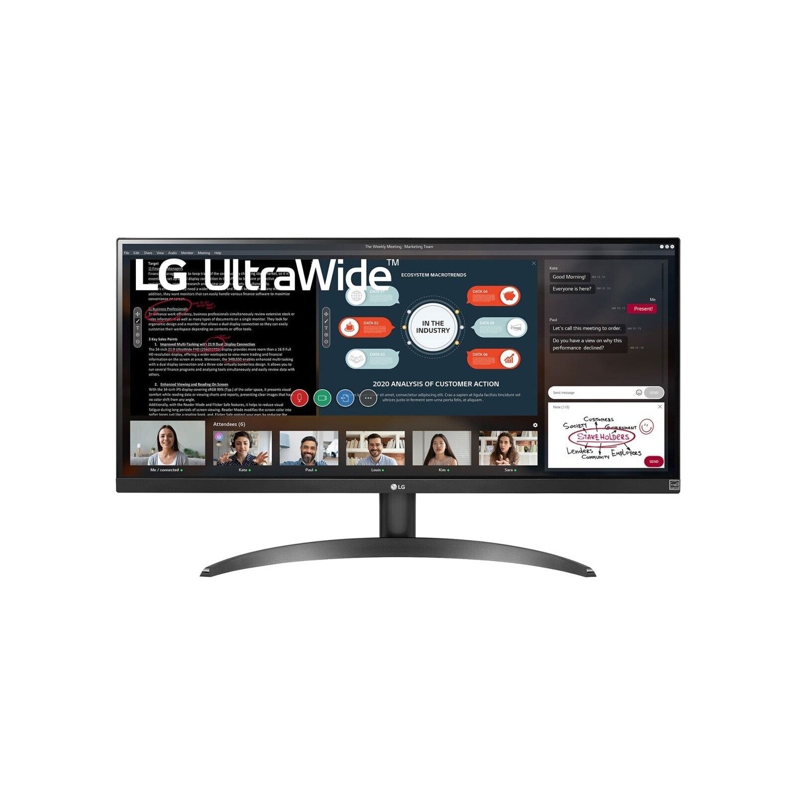 Wholesale-LG 29" UltraWide FHD HDR Monitor with FreeSync-Monitor-Electro Vision Inc