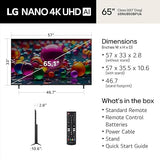 Wholesale-LG 65NU850BPUA NU85 Series 4K Nano UHD AI Smart TV 65"-television-Electro Vision Inc