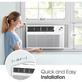 Wholesale-LG LW1217ERSM1 Window Air Conditioner 12,000 BTU, 110-120V, 12.1 EER-Air Conditioner-Electro Vision Inc