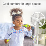 Wholesale-Lasko 1820 Pedestal Fan 18" Adjustable Cyclone White-Fans-Electro Vision Inc