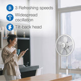 Wholesale-Lasko 1820 Pedestal Fan 18" Adjustable Cyclone White-Fans-Electro Vision Inc