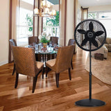 Wholesale-Lasko 1827 Adjustable Cyclone Pedestal Fan Black - 18"-Fans-Electro Vision Inc