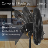 Wholesale-Lasko 1827C Fan 18" - Black-Fans-Electro Vision Inc