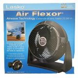 Wholesale-Lasko 3635 Air Flexor 10 inch High Velocity Fan Black-Fans-Electro Vision Inc