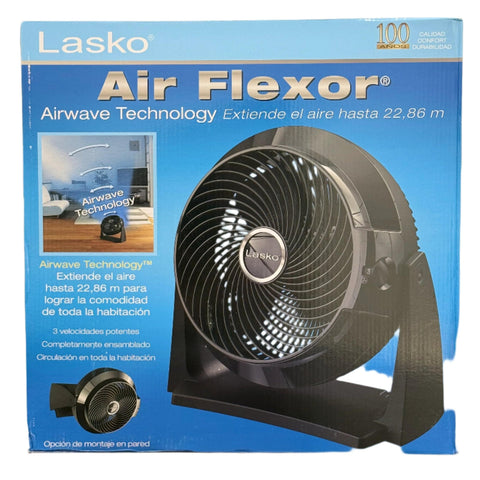 Wholesale-Lasko 3635 Air Flexor 10 inch High Velocity Fan Black-Fans-Electro Vision Inc