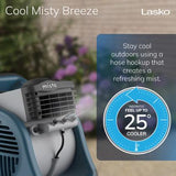 Wholesale-Lasko 7054 Misto Outdoor Misting Fan - Blue-Cooler-Electro Vision Inc