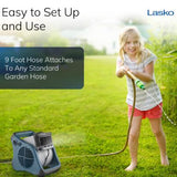 Wholesale-Lasko 7054 Misto Outdoor Misting Fan - Blue-Cooler-Electro Vision Inc