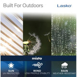 Wholesale-Lasko 7054 Misto Outdoor Misting Fan - Blue-Cooler-Electro Vision Inc