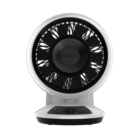 Lasko A12667 Whirlwind 7" Orbital Motion Table Top Fan with EcoQuiet - White