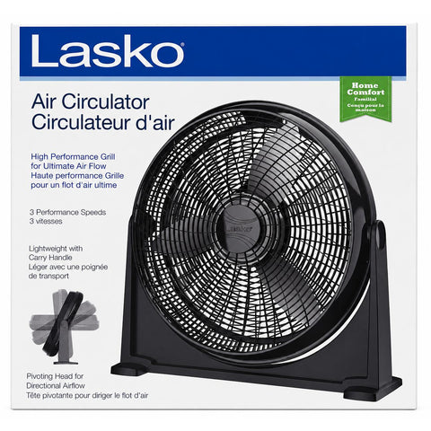 Wholesale-Lasko A20107 Air Circulator Floor or Wall Mount Fan 20"-Fan-Electro Vision Inc