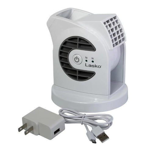 Wholesale-Lasko D300 MyCool Mini USB 2-Speed Desk Fan - White-Fan-Electro Vision Inc