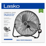 Wholesale-Lasko H20610 Max Performance High Velocity Floor or Wall-Mount Fan-Floor fan-Electro Vision Inc