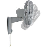 Wholesale-Lasko M12900 - 12" Oscillating Wall Mount Fan with 3 Speeds-Electro Vision Inc