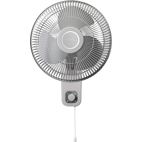 Wholesale-Lasko M12900 - 12" Oscillating Wall Mount Fan with 3 Speeds-Electro Vision Inc