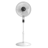 Wholesale-Lasko S16614 - 16" White Pedestal Fan w Remote - Brown Box-Fan-Electro Vision Inc