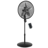 Wholesale-Lasko S20620 Pedestal Fan 20" with Remote, Black Metal Grill-Fans-Electro Vision Inc
