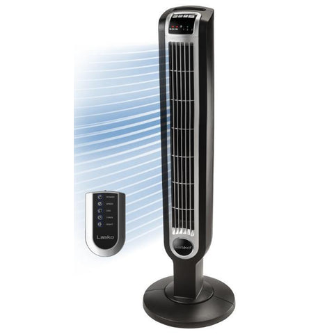 Wholesale-Lasko T36205 Tower Fan with Remote Control and Nighttime Mode - 36"-tower fan-Electro Vision Inc