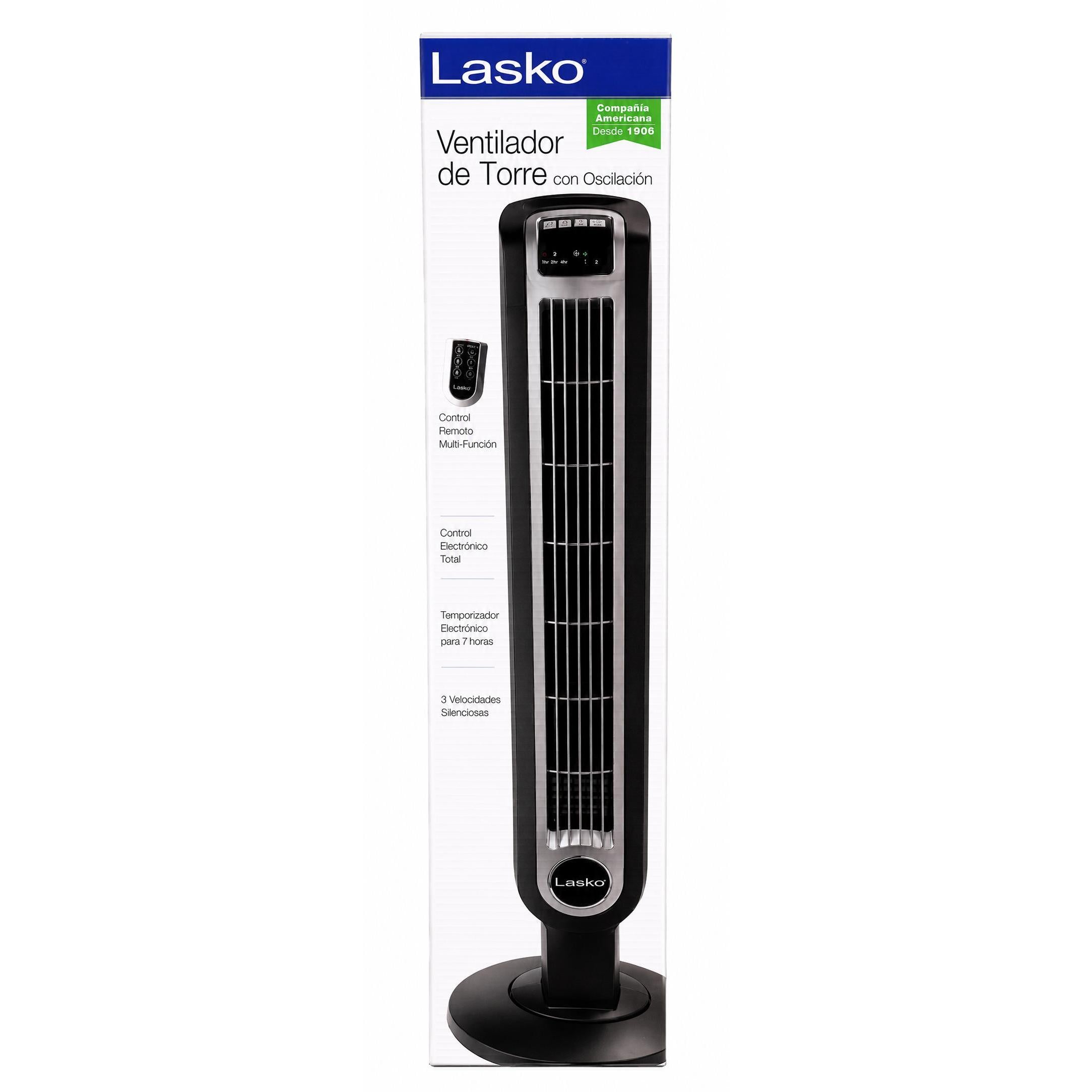 Wholesale-Lasko T36205 Tower Fan with Remote Control and Nighttime Mode - 36"-tower fan-Electro Vision Inc