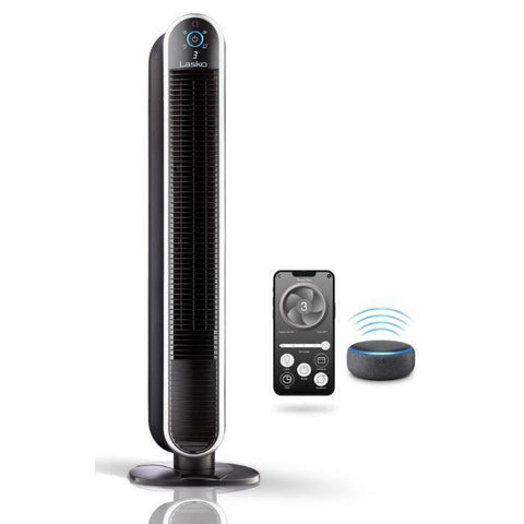 Wholesale-Lasko T40733 Aria Smart Tower Fan with WIFI 40" - Black-Fan-Electro Vision Inc