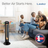 Wholesale-Lasko T42950 Wind Curve Tower Fan with Fresh Air Ionizer - 42"-tower fan-Electro Vision Inc