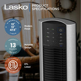 Wholesale-Lasko T48331 tower fan with remote 48"-Electro Vision Inc