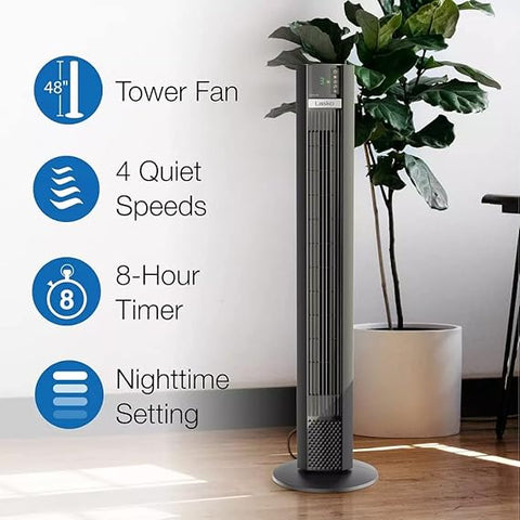 Wholesale-Lasko T48339 tower fan with remote - 48"-Electro Vision Inc