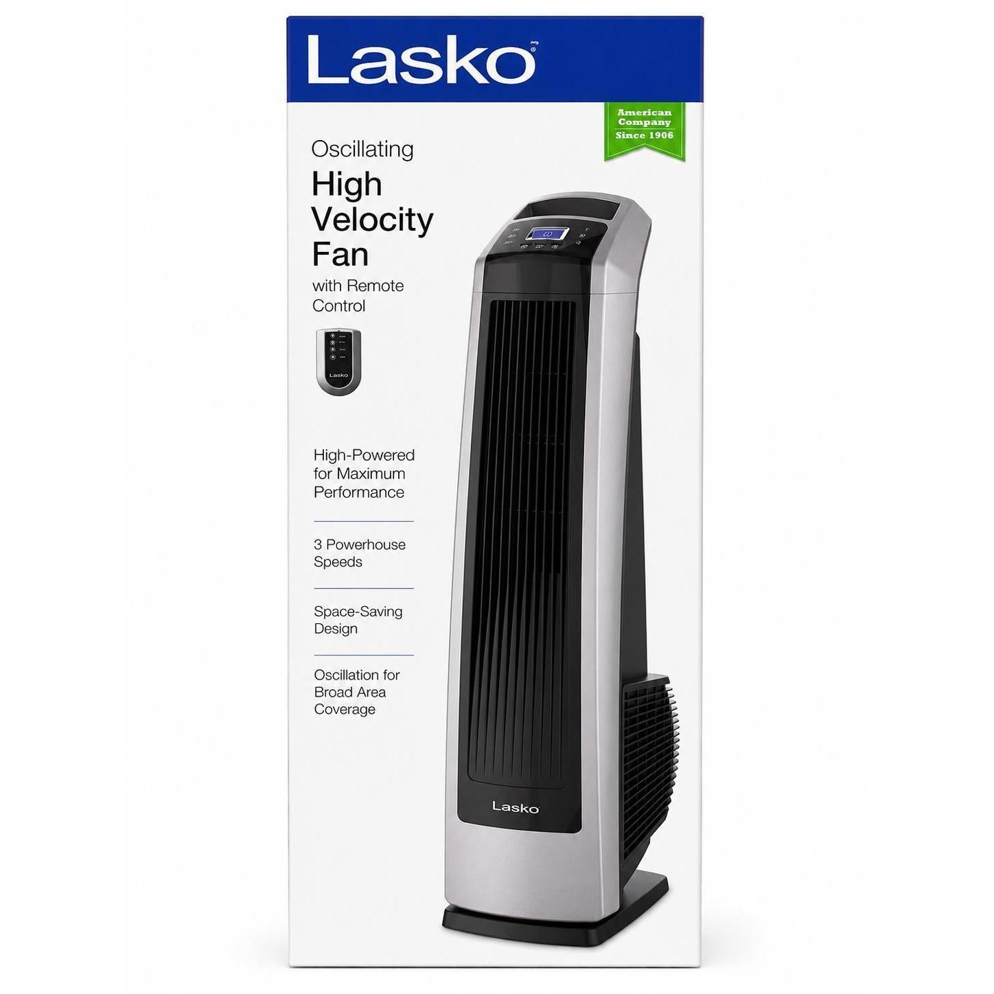 Wholesale-Lasko U35120 High Velocity Fan W/ Remote 35"-Fans-Electro Vision Inc