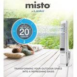 Wholesale-Lasko YF321 Misting Outdoor Tower Fan 42" - White-Fan-Electro Vision Inc