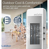 Wholesale-Lasko YF321 Misting Outdoor Tower Fan 42" - White-Fan-Electro Vision Inc