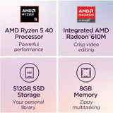 Wholesale-Lenovo 82XQ012HUS IdeaPad Slim 3 15.6" FHD Laptop, AMD Ryzen 5 40, 8GB, 512 - Abyss Blue-Laptop-Electro Vision Inc