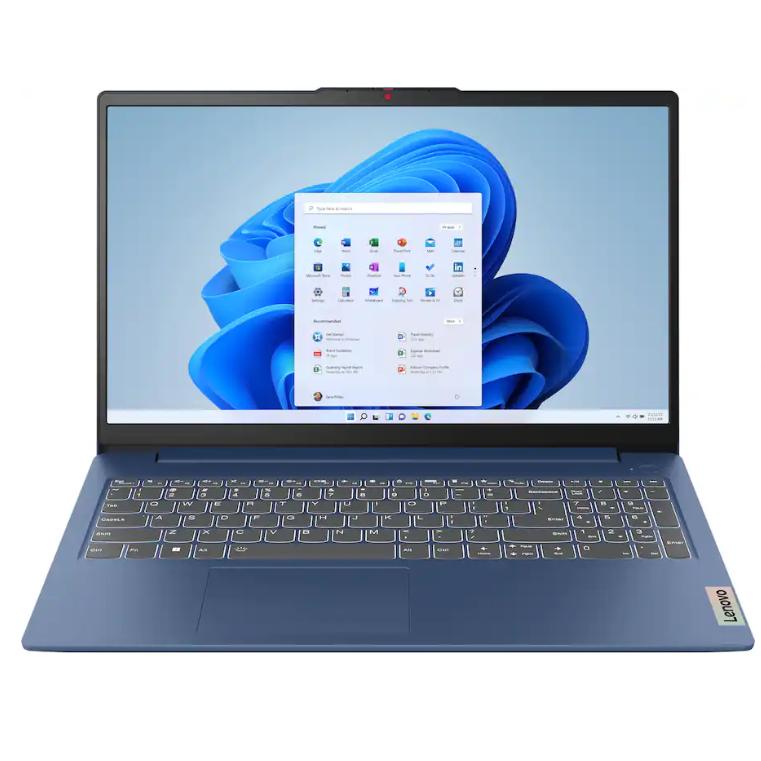Wholesale-Lenovo 82XQ012HUS IdeaPad Slim 3 15.6" FHD Laptop, AMD Ryzen 5 40, 8GB, 512 - Abyss Blue-Laptop-Electro Vision Inc