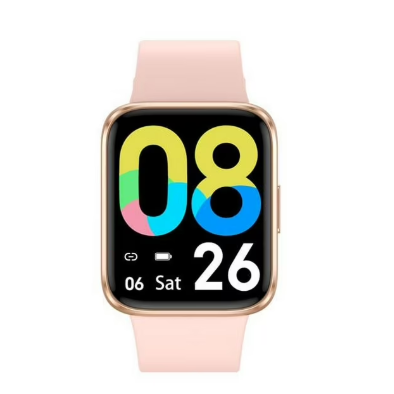 Wholesale-Letsfit TW2 Smartwatch & Fitness Tracker for iPhone and Android (Pink/Gold)-Smart watch-Electro Vision Inc