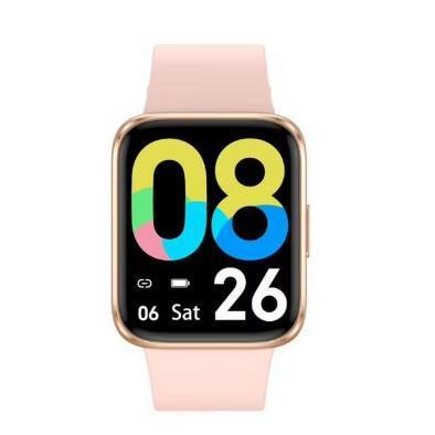 Wholesale-Letsfit TW2 Smartwatch & Fitness Tracker for iPhone and Android (Pink/Gold)-Smart watch-Electro Vision Inc