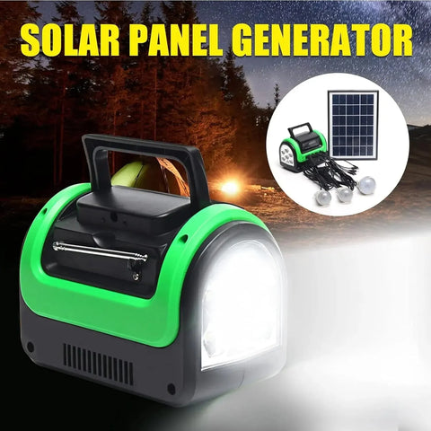 Wholesale-Levang solar Solar Generator Portable with Solar Panel Solar Power Generators Portable Power Station with Bulb Rechargeable Power Supply-Electro Vision Inc