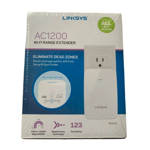 Wholesale-Linksys RE6350 AC1200 Dual-Band Wi-Fi Range Extender-Electro Vision Inc