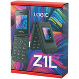 Wholesale-Logic Z1L 4G Dual Screen Flip Phone – Unlocked, Compact with Camera-Flip Phone-Electro Vision Inc