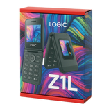 Wholesale-Logic Z1L 4G Dual Screen Flip Phone – Unlocked, Compact with Camera-Electro Vision Inc