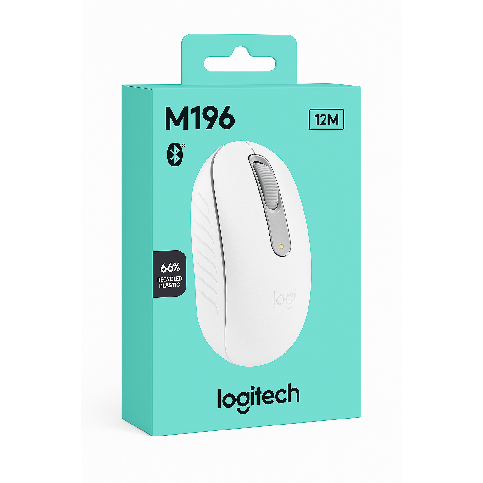 Wholesale-Logitech M196 Bluetooth Wireless Mouse White-Electro Vision Inc