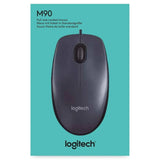 Mouse M90 Logitech Optical USB 1000dpi (M90~910-004053)