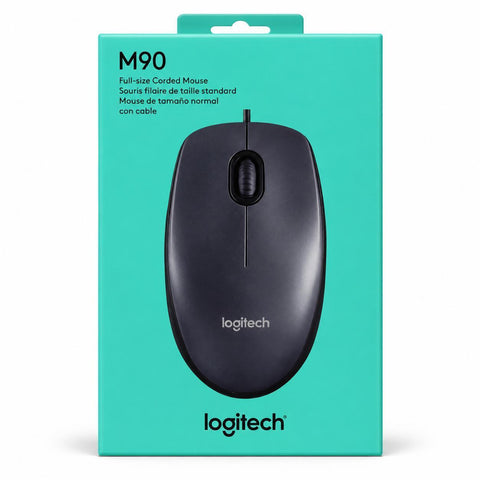 Wholesale-Logitech M90 Mouse Optical USB 1000dpi (M90~910-004053)-Mouse-Electro Vision Inc