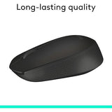 Wholesale-Logitech Wireless Mouse M170 - 2.4GHz - 3 Buttons - Black-Electro Vision Inc