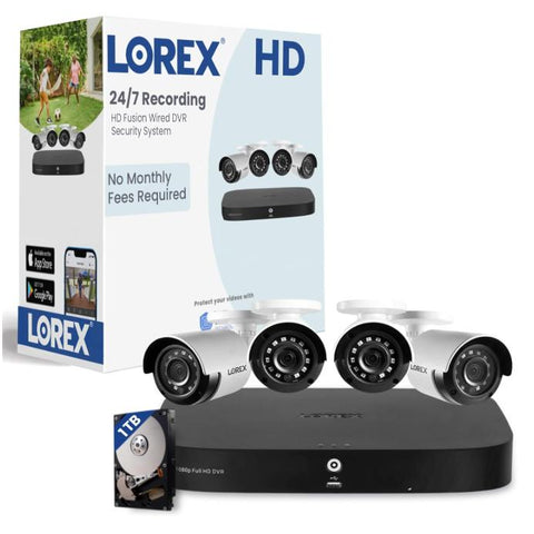 Wholesale-LorexD24281b 8-Channel DVR 1TB Hard Drive Security Camera System-Electro Vision Inc