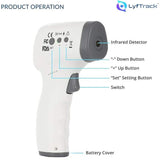 Wholesale-LyfTrack IR988 No Touch Digital Infrared Thermometer-Electro Vision Inc